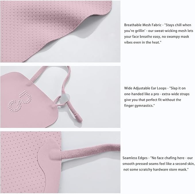 UPF50+ Half Mask,Face Shield,Sun Screen Protector for Face with Adjustable Ear Straps, Golf Visors for Women Golfers