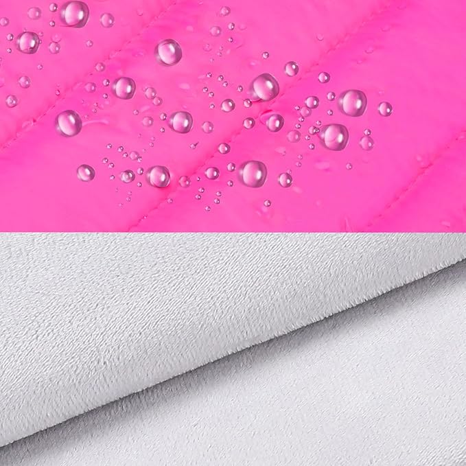 MOSISO 15-15.6 inch Laptop Case, 16 inch Puffy Laptop Sleeve Compatible with MacBook Pro 16, HP Dell ASUS Acer Toshiba Lenovo Notebook Computer, Polyester Horizontal Bag with Small Case, Rose Red