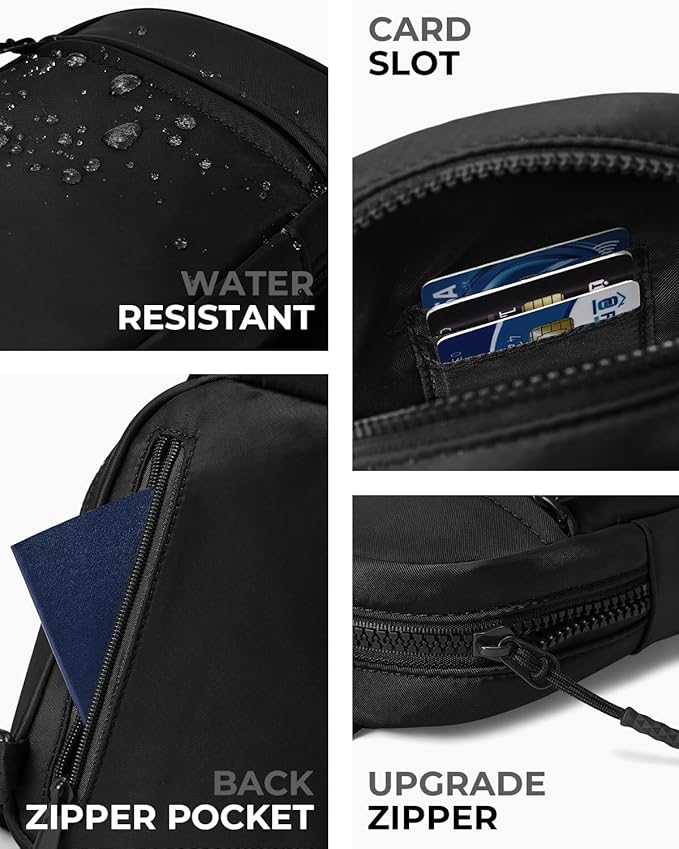 CHOLISS Small Sling Bag for Women and Men, Crossbody Bags Trendy Fanny Packs Chest Bag with Extended Strap