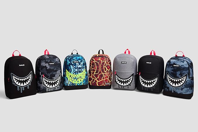 Hurley Men's Graphic Backpack, Lava, One Size