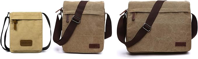 Sechunk Vintage Canvas Messenger Cross body bag Shoulder bag