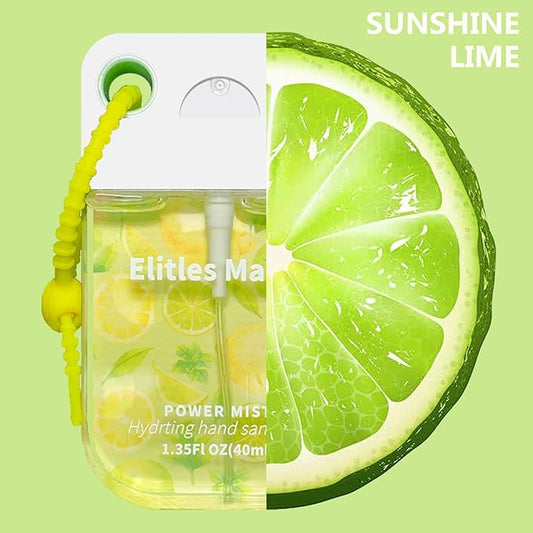 Hand Sanitizer Spray, 3Pack Spray Hand Sanitizer Travel Size With Cute Keychain, Scented Pocket Power Mist Hydrating Women Teen Girl Gifts, 1.35FL.OZ (Watermelon,Lemon,Lavender