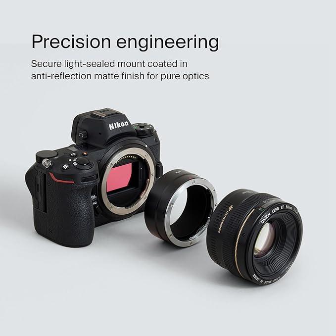 Urth Lens Mount Adapter: Compatible for Nikon Z Camera Body to Canon (EF/EF-S) Lens