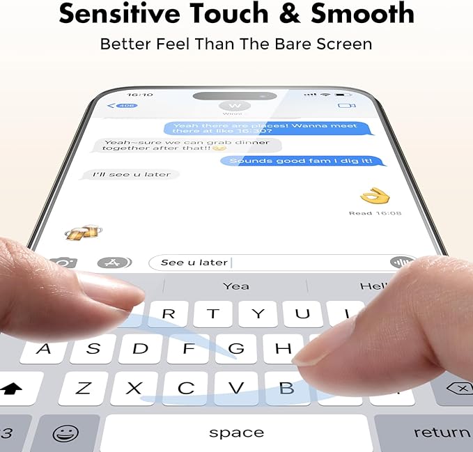 UNBREAKcable 4-Pack Screen Protector for iPhone 15 Pro, Double Shatterproof Tempered Glass [Easy Installation Frame] [9H Hardness] [99.99% HD Clear] [Case Friendly] for iPhone 6.1 inch