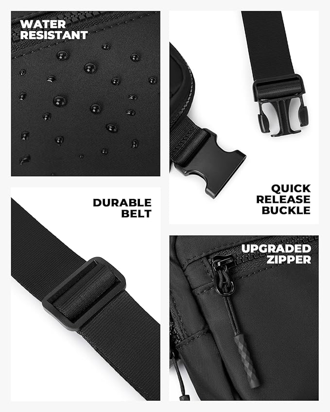 CHOLISS Small Sling Bag for Women and Men, Crossbody Bags Trendy Fanny Packs Chest Bag with Extended Strap