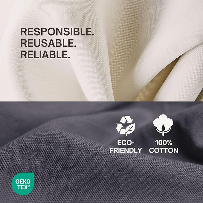 Cotton Canvas Tote Bag with an External Pocket & Top-Zipper Closure For - Gym, Beach, DIY, Work, Travel, Shopping