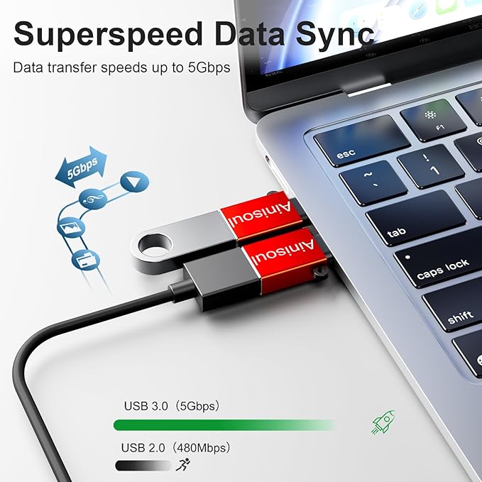 USBC to USB Adapter 8 Pack,Type C to USB Adapter,USB C Converter,USBC to USBA Cable Converter for iPhone 16 15 14,MacBook,iPad Pro,Galaxy S24 S23 S22,4 Color