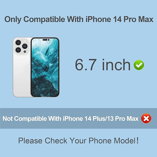 Compatible for iPhone 14 Pro Max Privacy Screen Protector Tempered Glass 6.7 inch Display, Gradient Colorful Anti Spy Light HD Easy Installation