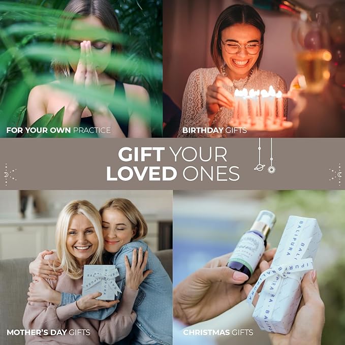 BALIPURA - 4 pc Variety Aura Cleansing Sprays Infused with Crystal - Organic Essential Oils - 30ml Each