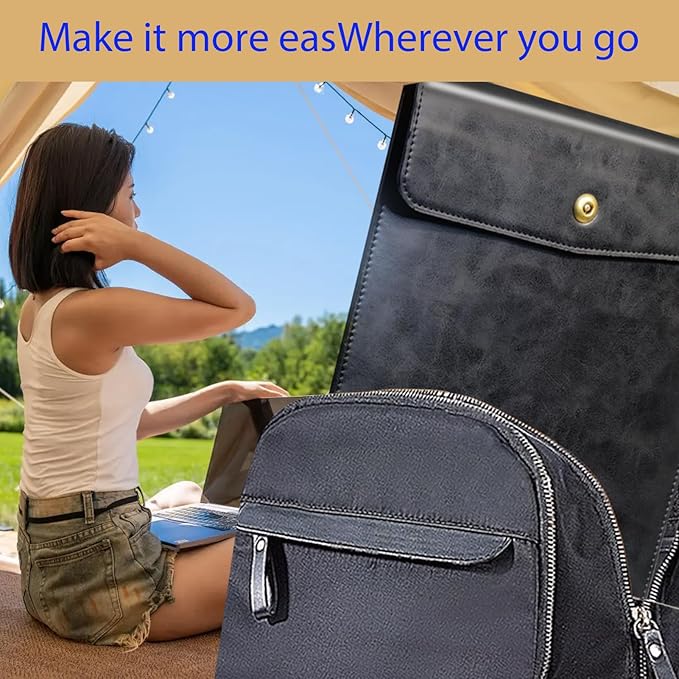 Genuine Leather Laptop Sleeve Compatible with MacBook Pro 14 Inch M4 M3 M2 Pro/Max 2023 & M1 Case,Slim and Durable Waterproof Vertical Laptops Bag for 14 Inch Notebook Computer Cover,Black