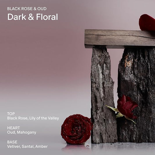 Salt & Stone Hand Cream for Women & Men | Black Rose & Oud | Hydrates, Nourishes & Softens Skin | Restores Dry Cracked Hands | Fast-Absorbing | Cruelty-Free & Vegan (2 fl oz)