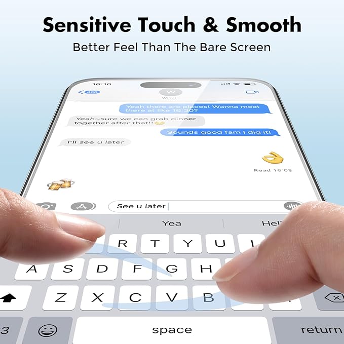 UNBREAKcable 4-Pack Screen Protector for iPhone 15, Tempered Glass | 9H Hardness | Double Shatterproof | 99.99% HD Clear | Case Friendly | Easy Installation Frame | For 6.1 inch iPhone