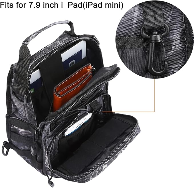 G4Free Outdoor Tactical Bag Backpack, Military Sport Bag Pack Sling Shoulder Backpack Tactical Bag for Every Day Carry