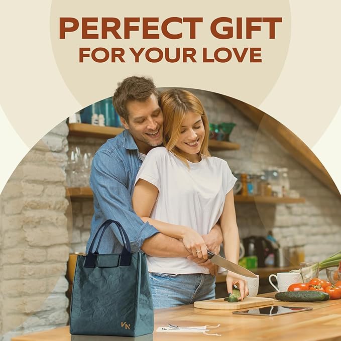 VonNova Women’s Insulated Lunch Bag with Premium 4mm Cooler Insulation, Cute Large 7L Lunch Tote for Office, Durable Small Lunch Box for Women, Stylish Lunchbox for Adults, Teens, Nurses, Teachers