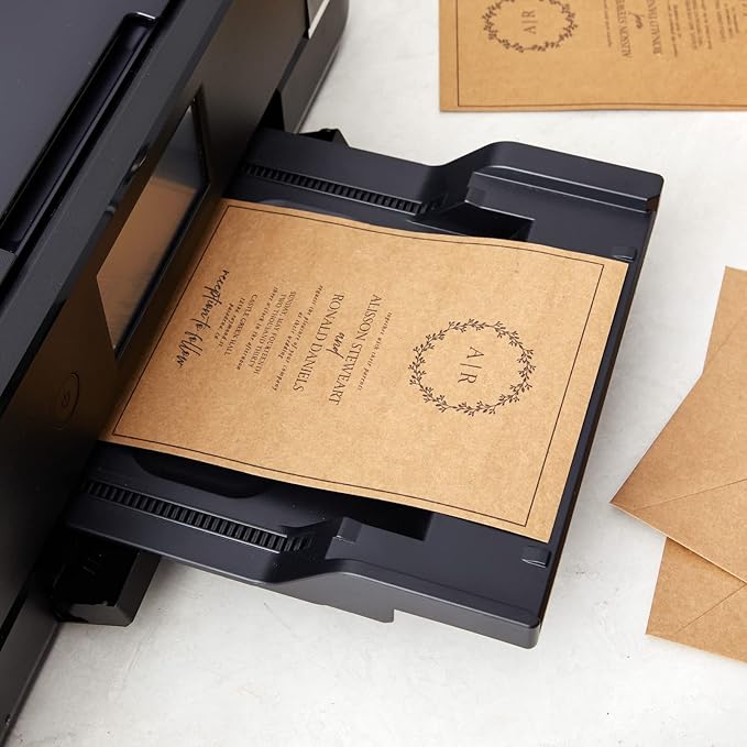 Best Paper Greetings 50 Pack Blank Cards and Envelopes 5x7, Kraft Paper A7 Notecards for DIY Open When Letters, Wedding Invitations, Birthday Cards