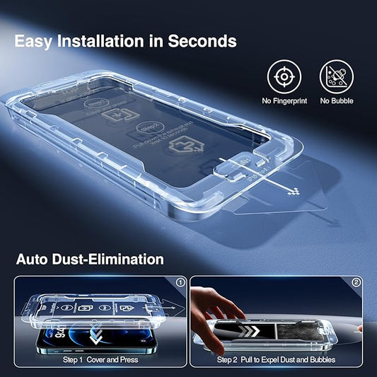 SMARTDEVIL 2+2Pack Privacy Screen Protector for iPhone 12 Pro Max with Camera Lens Protector,Shatterproof Tempered Glass[True 28°Anti Spy][9H Hardness][Auto Dust-Elimination Install][Bubble Free]