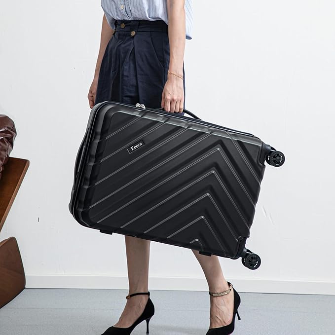 Luggage Sets 5 Piece, Suitcases with Wheels, ABS Hard Case Luggage with TSA Lock Spinner Wheels, Carry On Luggage Set(5 Piece Sets (20"/24"/28"/DB/TB))