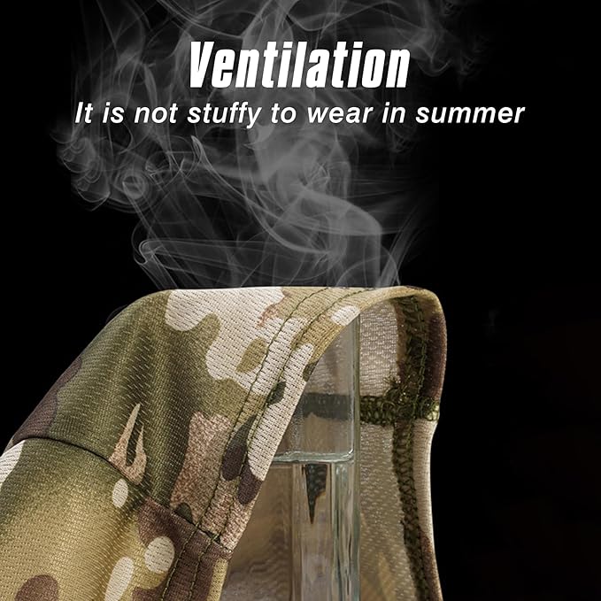 Neck Gaiter Face Mask, Sun Cooling Dust Camouflage Face Shield, Reusable Washable Bandana