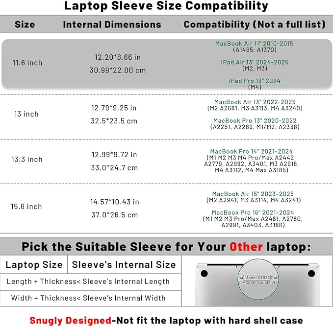 Allinside 11-12 inch Laptop Sleeve Case Compatible with MacBook Air 11 2010-2015/MacBook 12 2015-2017, Waterproof PU Leather Laptop Sleeve Bag Protective Vertical Case Cover, Gray