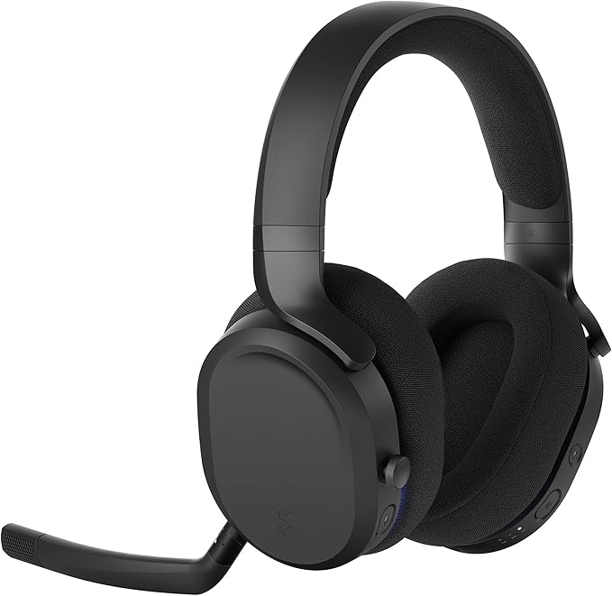 Scape Dark - Wireless PC Gaming Headset - Detachable Flip-To-Mute Microphone with Noise Cancellation - Battery Life Up To 40 Hours - Configurable Ambient Lighting - Black