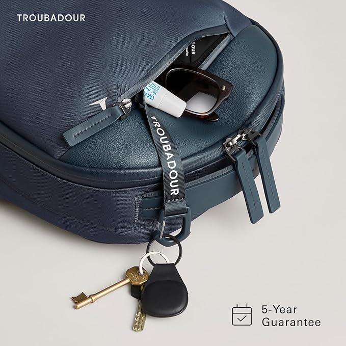 Troubadour Apex 4.0 Compact - 16L Premium Laptop Backpack - Ergonomic & Water Resistant - Designed for Work and Travel - Basalt