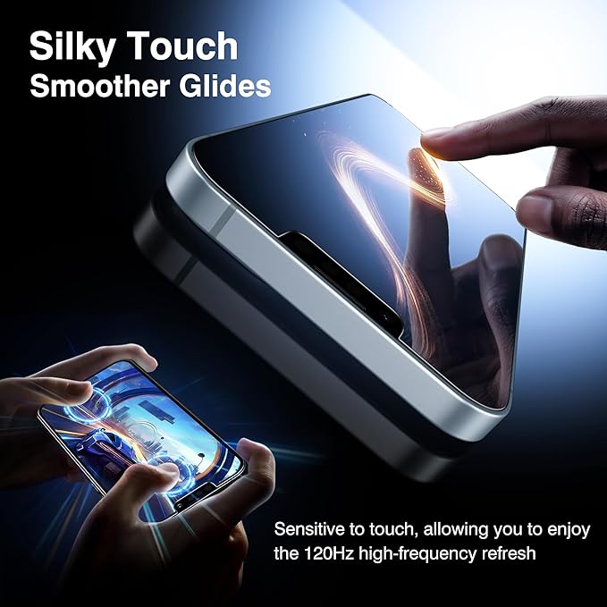 EZ-GLAZ-4+2 Pack for iPhone 14 Plus Privacy Screen Protector[6.7 inches] With Camera Lens Protector, [Drop Protection] 9H Hardness Full Coverage Anti-Spy Tempered Glass Film, Easy to install