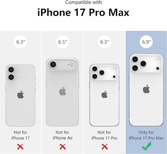 ZTOFERA for iPhone 17 Pro Max Magnetic Case Compatible with Magsafe,Aesthetic Floral Pattern Design Cute for Girl Women,Anti-Drop Protective Hard Phone Cover for iPhone 17 Pro Max-Big White Flower