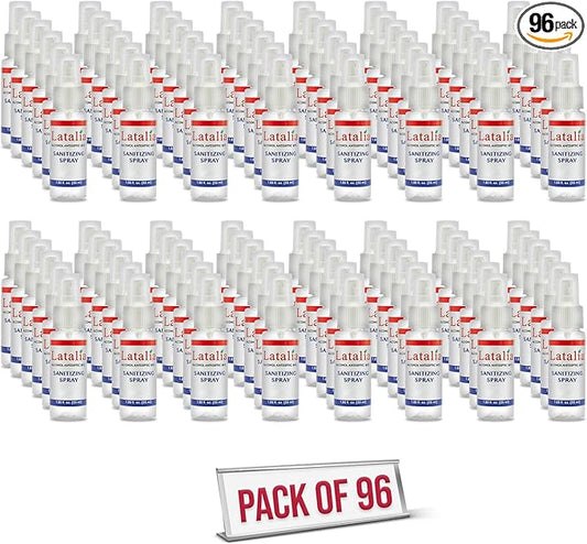 Hand Sanitizer Spray - Pack of 96 Unscented Spray Hand Sanitizer for Hands (1.85 fl. oz & 55ml)