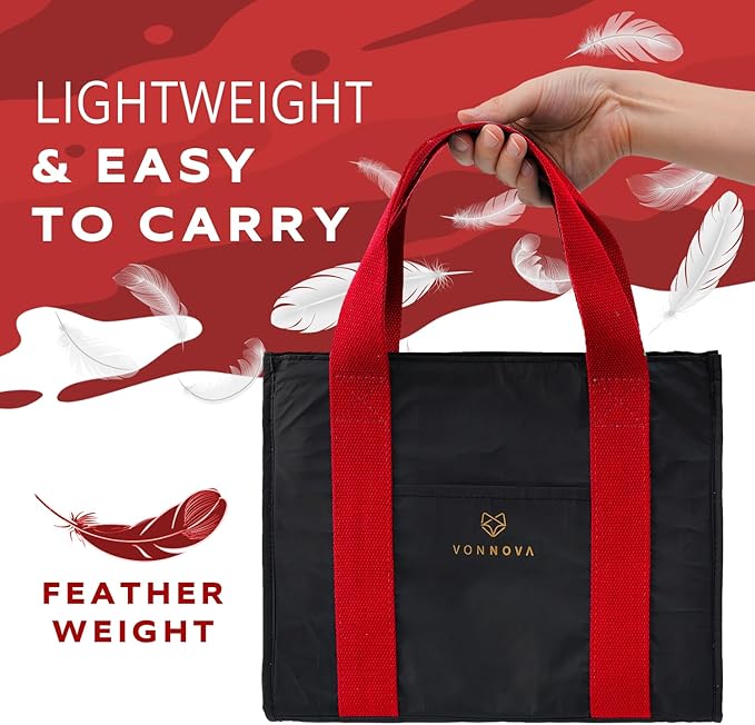 VonNova Women’s Insulated Lunch Bag – Cute Large 7L Lunch Tote for Office – Durable Small Lunch Box for Women with Premium Cooler Insulation – Stylish Lunchbox for Adults, Nurses & Teachers