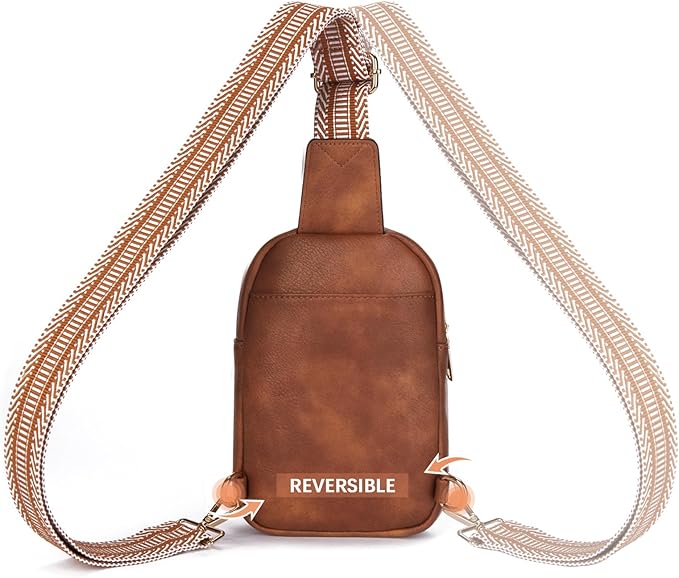 BOSTANTEN Small Sling Bag Crossbody Bags for Women Trendy Crossbody Purse Leather Chest Bag