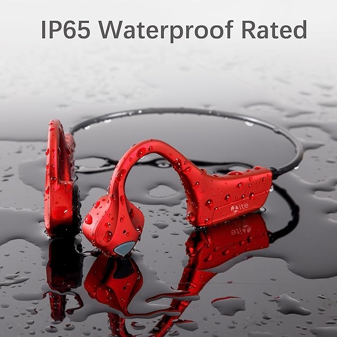 Bone Conduction Headphones Bluetooth Open Ear Earbuds Wireless Headset Bluetooth Titanium Lightweight Waterproof for Workout Running Hiking Walking Bicycling