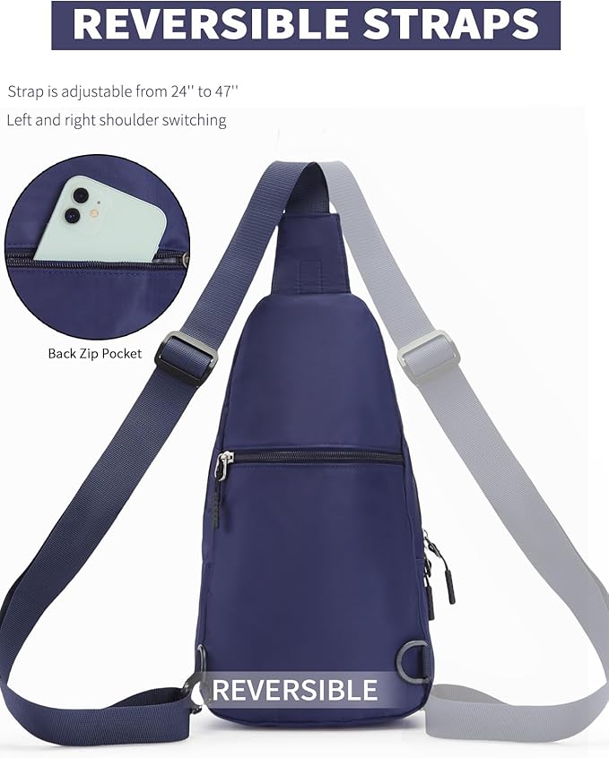 Seoky Rop Small Sling Bag Crossbody for Men Women One Strap Shoulder Cross Body Bag Sling Backpack for Travel