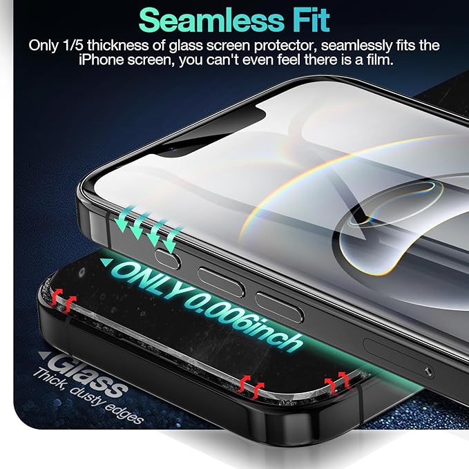 3 Pack Flexible Film for iPhone 16e Screen Protector[NOT GLASS], Invisible Thin, Never Cracks, Full Coverage, Scratch Resistant&Self-Healing