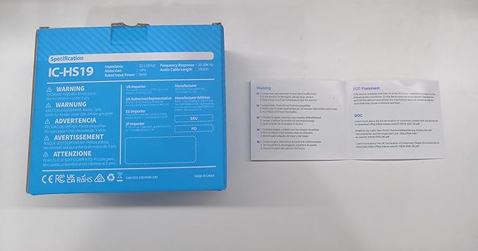 iClever HS19 Kids Headphones with Microphone, 74/85dBA Volume Limiter - Shareport - Over Ear Stereo Headphones for Kids Boys Girls, Foldable 3.5mm Jack Wired Headphone for iPad/School/Travel, White