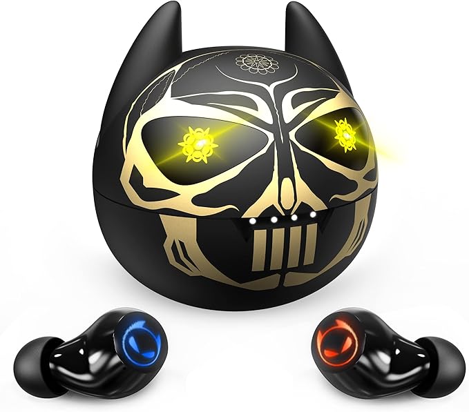 Earbuds for Kids, Penguins Bluetooth Headphones Bluetooth with Mic, 85dB Volume Limited, 36Hrs Playtime, Gilrs Boys Earbuds for Small Ears,Touch Control, Waterproof, Kids Wireless for School/Tablet.