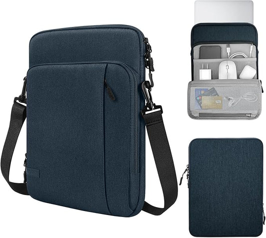 MoKo Laptop Sleeve Bag for 13.3-14 Inch, Notebook Carrying Case with Pocket Fits New MacBook Pro M3/M2 14" /13" M2/M1 Pro/M1 Max 14.2 2023-2021/Air 13.6" M2 2022, Surface Pro 9/8 13", Indigo