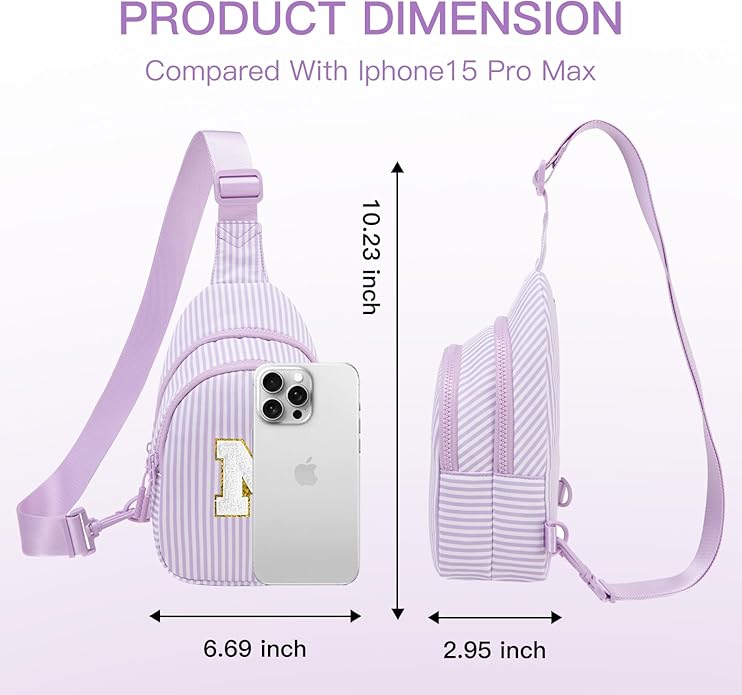 Gifts for 8 9 10 11 12 Year Old Girls Sling Bag Crossbody Bags Fanny Pack for Teen Girls Personalized Gifts for Women