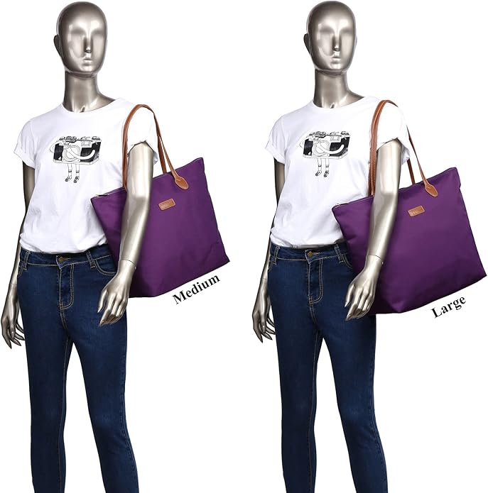 Water Resistant Light Weight Nylon Tote Bag Handbag