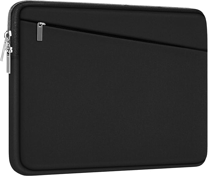 Laptop Sleeve Case 17 inch, Durable Computer Carrying Bag Protective Case Briefcase Handbag with Front Pocket, Slim Laptop Cover for 17-17.3 Inch HP, Dell, Lenovo, Asus, Notebook, Black