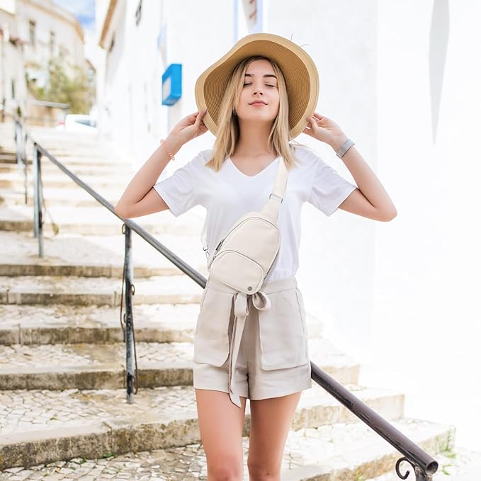 Crossbody Bags for Women Small Sling Bag Travel Cross Body Bag Anti Theft Fanny Pack Chest Purse Trendy Mini Backpack Daypacks