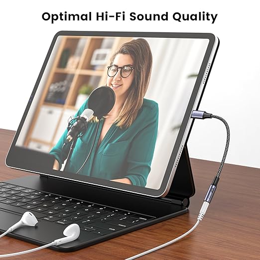 MOSWAG USB Type C to 3.5mm Headphone Jack Adapter, Audio Adapter USB C to Aux Dongle Cable Cord for Samsung Galaxy S23 S22 S21 S20 Ultra S20+ Note 20 10 S10 S9 Plus,Pixel 7 6 5 4 and More