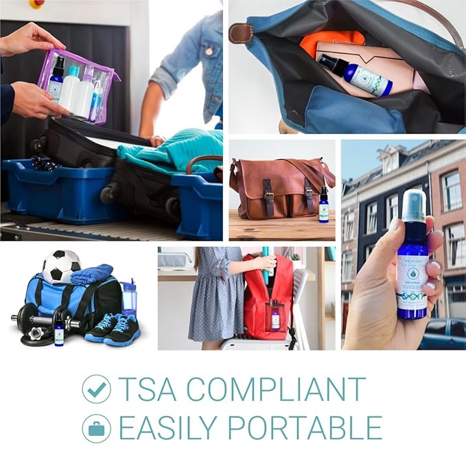 PRISTINE Toilet Paper Spray - As Seen on Shark Tank, More Natural Flushable Wet Wipes Alternative, Spray Toilet Paper to Create Flushable Wipe, Original, 1 fl oz Travel Size