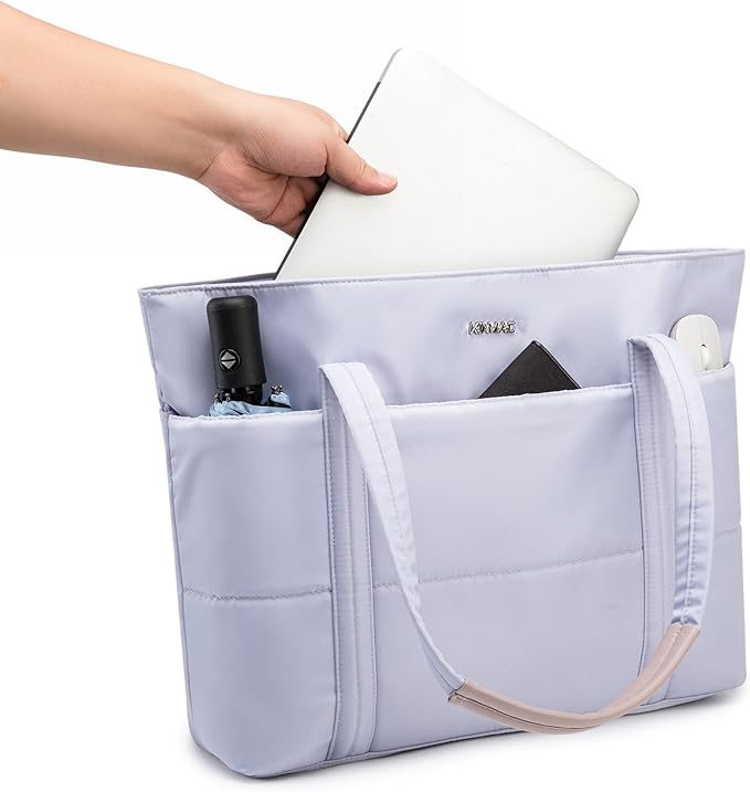 Kinmac Women's Laptop Tote Bag Top Handle Handbag Work Bag for Laptop Computer Up to 15.6 inch