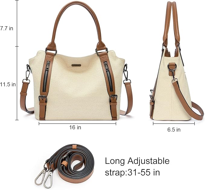 CLUCI Purses for Women Vegan Leather Handbags Tote Purse Shoulder Bag Large Ladies Hobo Bags