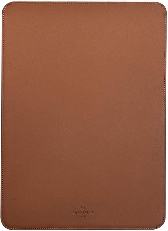 Comfyable Laptop Sleeve 15 Inch Precisely Compatible with MacBook Air 15" M4 2025 A3241 & M3 2024 A3114 & M2 2023 A2941, Faux Leather Cover Case, Brown