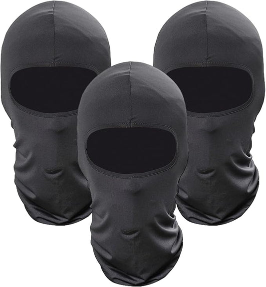 Pukavt 3 Pack Balaclava Face Mask, Ski Mask for Men Women, UV Protection Windproof Scarf for Motorcycle Snowboard Cycling
