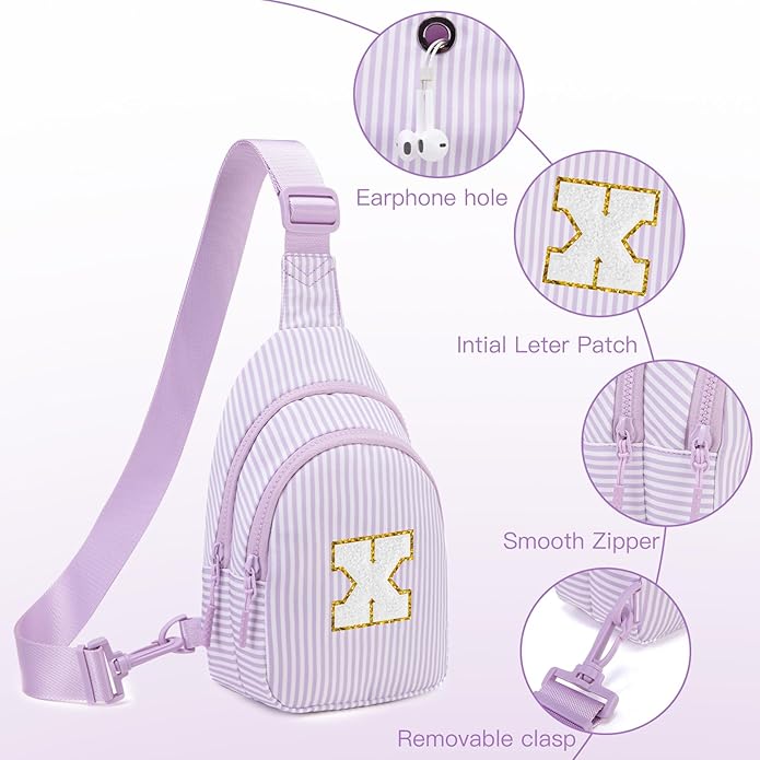 Gifts for 8 9 10 11 12 Year Old Girls Sling Bag Crossbody Bags Fanny Pack for Teen Girls Personalized Gifts for Women