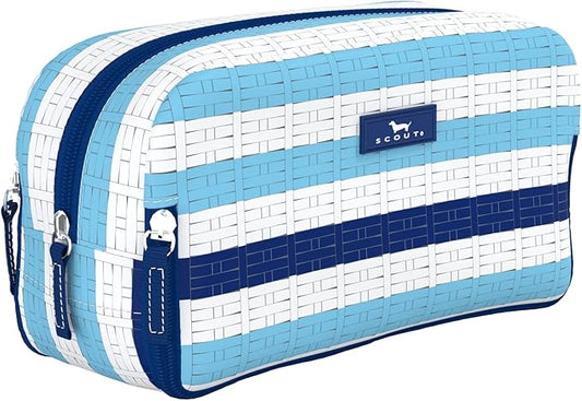 SCOUT 3-Way Toiletry Bag - Travel Makeup Pouch for Women with Three Zipper Compartments - Stands Upright, Wipes Clean