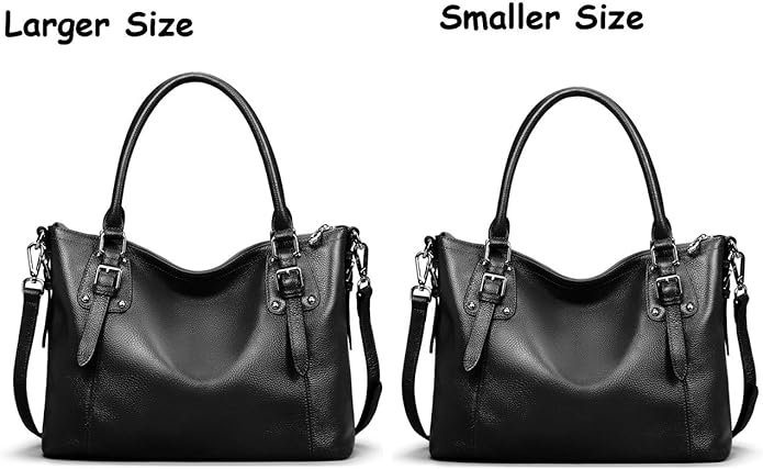 HESHE Genuine Leather Purses and Handbags for Women Tote Shoulder Bag Satchel Purse Top Handle Bags Hobo Crossbody Purse