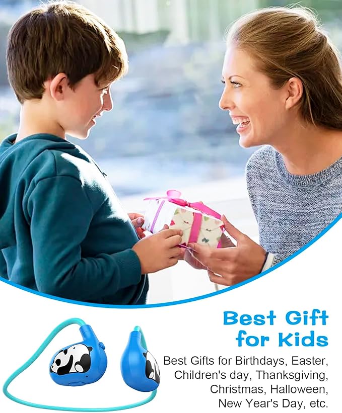 BANIGIPA Kids Headphones, Open Ear Headphones, Wireless Bluetooth 5.4 Headset w/Mic for Calling Studying Traveling, 13g Ultra-Light Comfort, 85dB Healthy Volume Control Protect Hearing, 10H Playtime